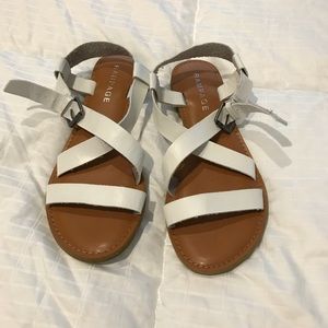 Rampage white strappy sandals